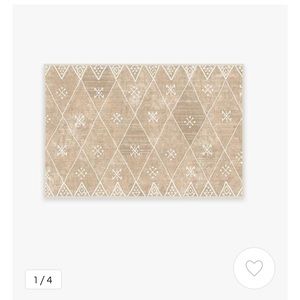 3x2 Ruggable Washable Rug Rose Gold